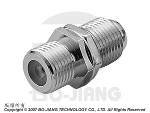 F जैक से जैक बल्कहेड RF/माइक्रोवेव कोएक्सियल एडाप्टर - F जैक से बल्कहेड जैक एडाप्टर