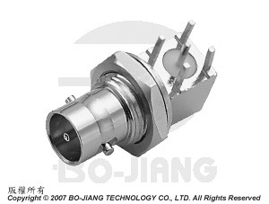 MINI BNC R/A TOMADA DE MONTAGEM EM PLACA DE CIRCUITO IMPRESSO - Mini BNC R/A Tomada de Montagem em Placa de Circuito Impresso