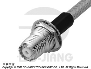 MINI UHF BULKHEAD CRIMP JACK - Mini UHF Bulkhead Crimp Jack