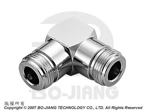 N TYPE RIGHT ANGLE MODE, JACK TO JACK ADAPTOR - N R/A Jack to Jack Adaptor