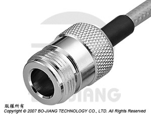 Crimping N type JACK straight mode RF coaxial connector for flexable cable - N Crimp Jack
