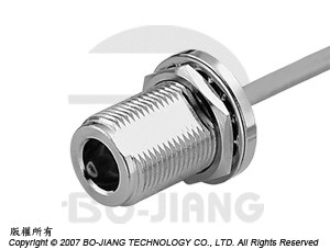 Direct soldering N type JACK bulkhead mode RF coaxial connector for semi rigid cable - N Bulkhead Direct Solder Jack