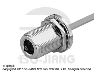 Conector coaxial RF tipo N de montagem em painel com solda direta para cabo semi-rígido - N Jack de Solda Direta para Painel