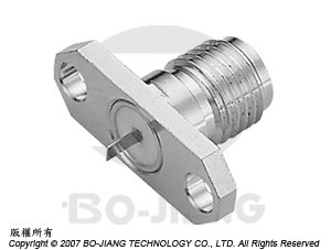 SMA母端法蘭板型接受式射頻微波同軸連接器 - SMA Panel Recept Jack-Tab