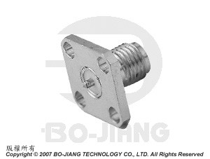 TIPO DE RECEPÇÃO DE FLANGE SMA JACK COM SLOT - Conector de Painel SMA - Slot