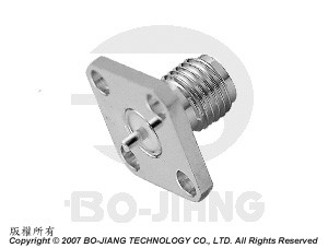 TIPO DE RECEPÇÃO DE FLANGE SMA JACK COM MEIA REDONDA - SMA Panel Recept Jack-Meia Redonda
