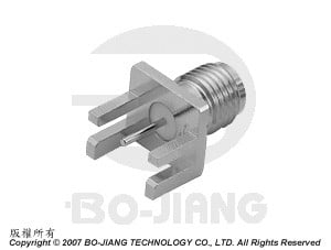 安裝於印刷電路板側邊(終端)SMA同軸連接器 - 側邊印刷電路板安裝型SMA同軸連接器