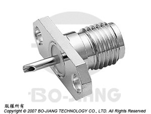 SMA母端法蘭板型接受式射頻微波同軸連接器 - SMA Panel Recept Jack-Solder Cup