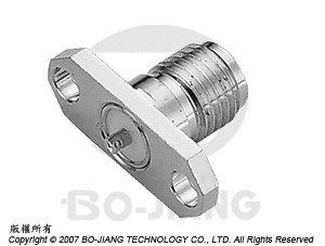 SMA母端法蘭板型接受式射頻微波同軸連接器 - SMA Panel Recept Jack-Slot