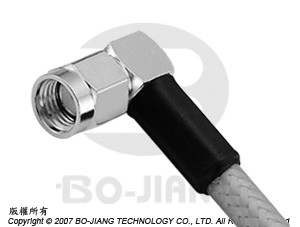 反極性SMA90度公端鉗緊式射頻微波同軸連接器 - SMA Reverse Polarity R/A Crimp Plug