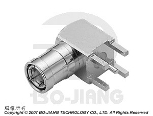 SMB R/A PCB MOUNT PLUG - SMB R/A PCB Mount Plug