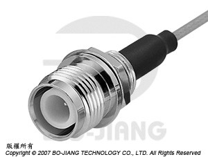 TNC Reverse Polarity BULKHEAD CRIMP JACK - TNC Reverse Polarity Bulkhead Crimp Jack