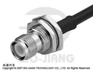 TNC Reverse Polarity BULKHEAD CRIMP JACK - TNC Reverse Polarity Bulkhead Crimp Jack