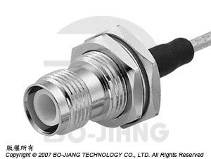 TNC Reverse Polarity BULKHEAD CRIMP JACK - TNC Reverse Polarity Bulkhead Crimp Jack