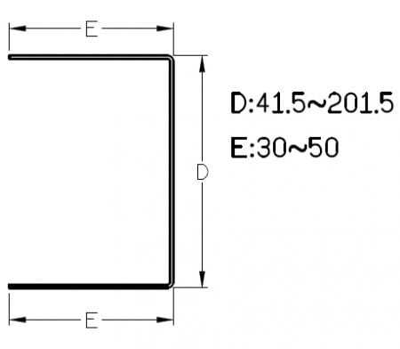 Sample Section of Adjustable Stud & Track Roll Forming Machine 02