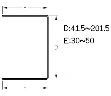 Seção de Amostra da Máquina de Formação de Rolos de Estudo e Trilho Ajustável 02