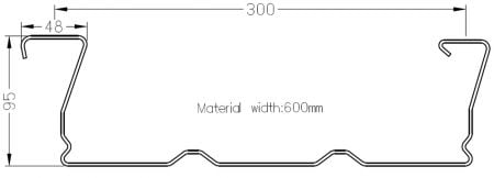 Sample section of Floor Decking Roll Forming Machine 07