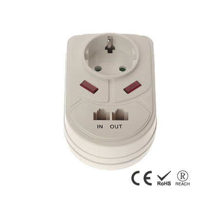 Single Outlet Grounded Wall Surge Protector - Wall Outlet Surge 