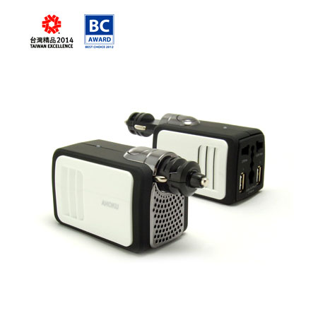 Auto-Ladegerät & Wechselrichter - Auto-Wechselrichter-Ladegerät,  Auto-Stromwechselrichter mit Dual-USB, Auto-USB-Ladewechselrichter