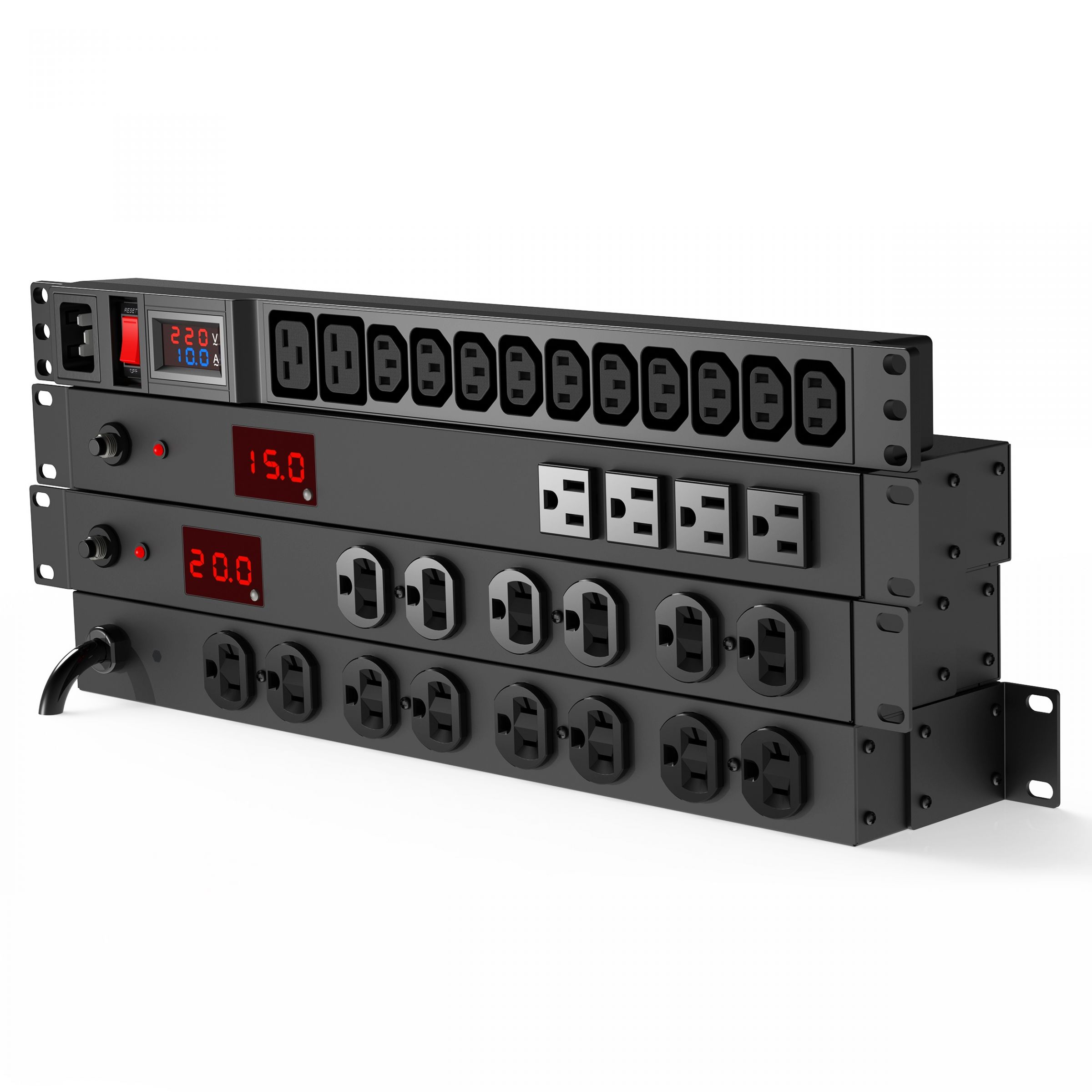 電流計量顯示型PDU