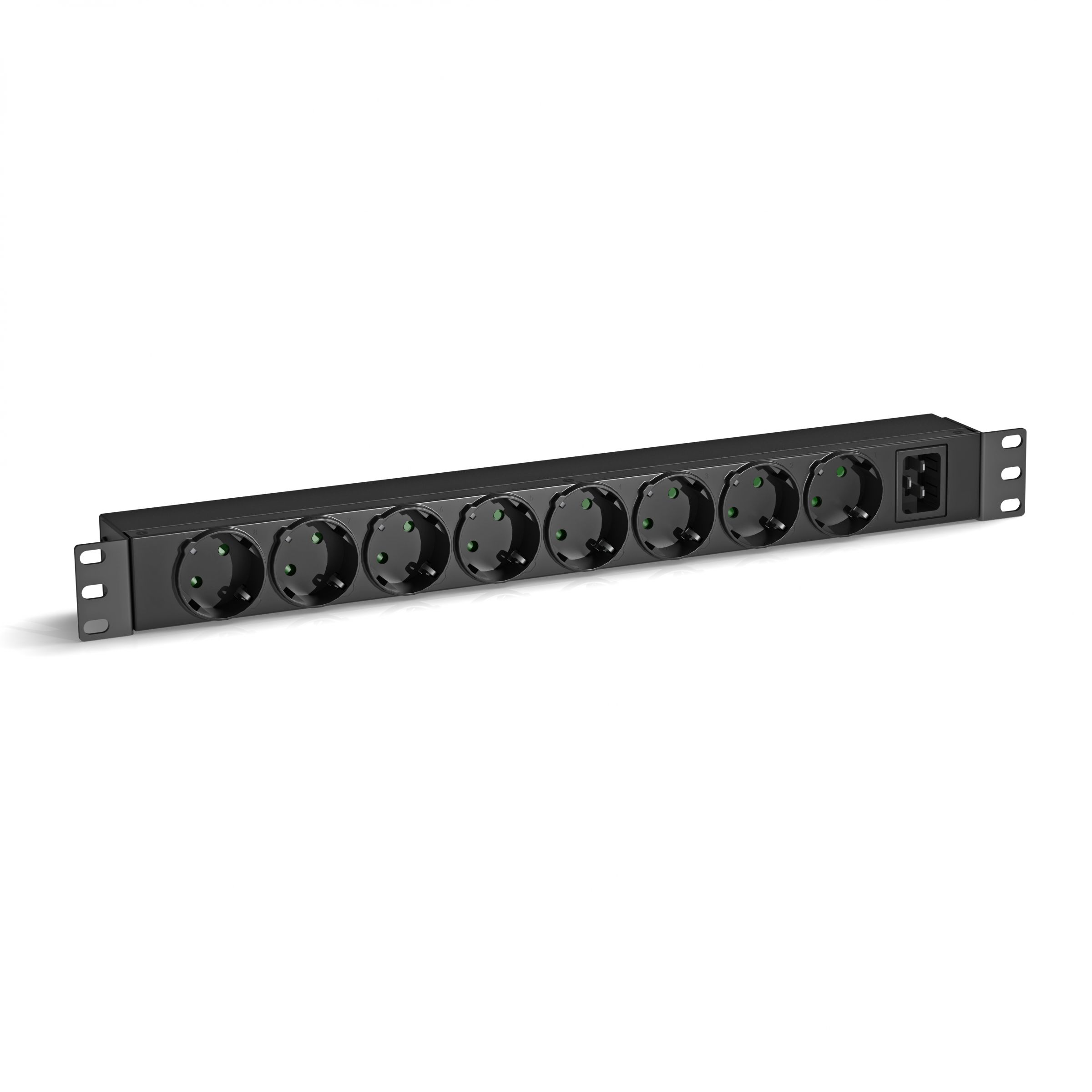 8-Way German Schuko Rack PDU, C20 Power Inlet (Detachable Cord) - IT ...