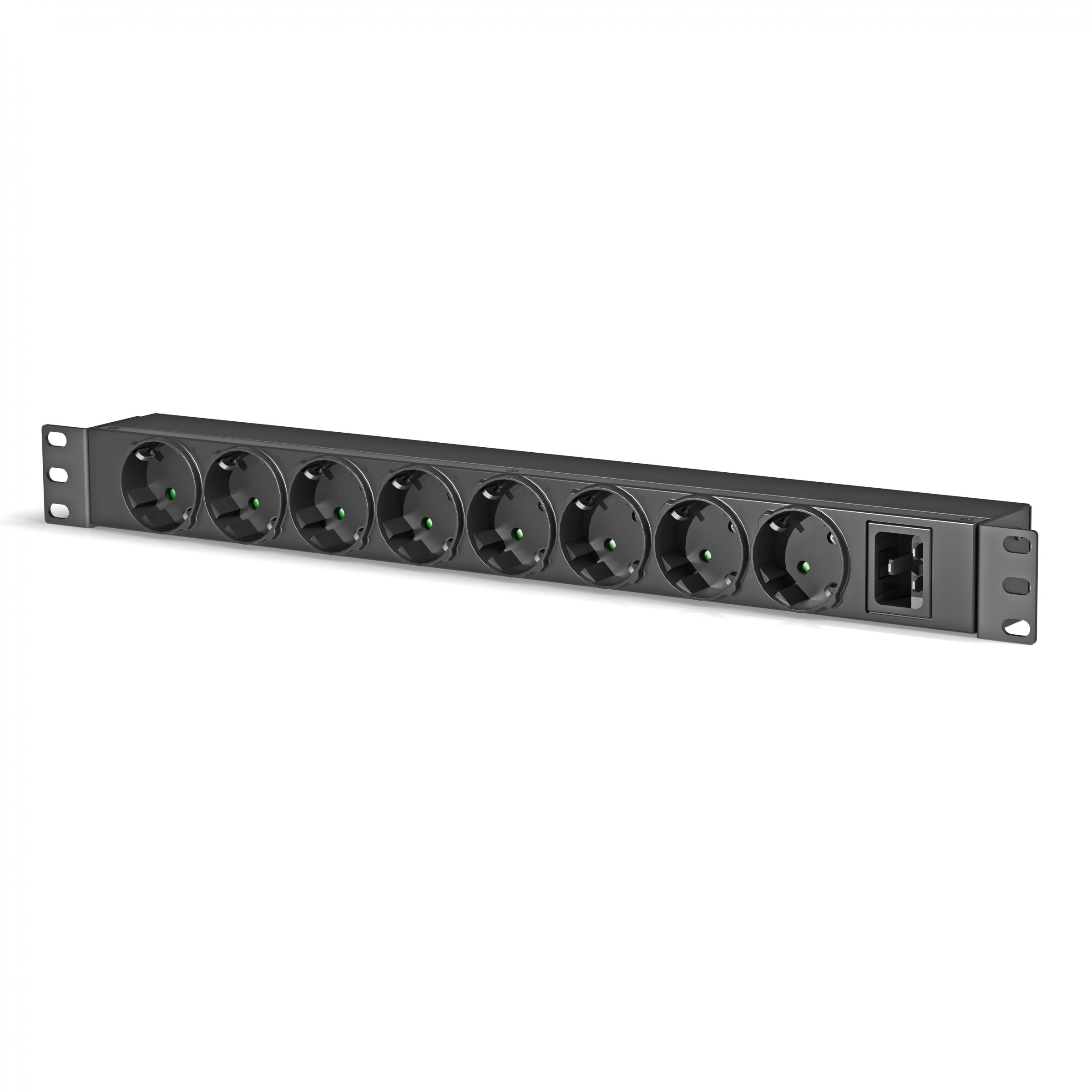 8-Way German Schuko Rack PDU, C20 Power Inlet (Detachable Cord) - IT ...