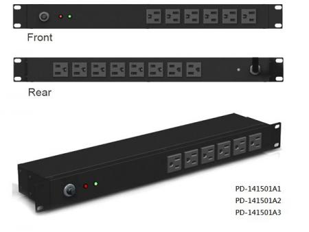 14 Ausgänge mit 15A Leistungsschalter & Überspannungsschutz