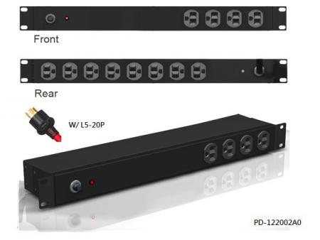 12 saídas com plugue L5-20P