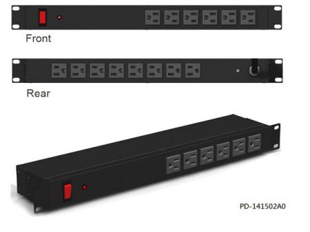 14 Ausgänge mit Kombi-Leistungsschalter