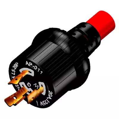 Phích cắm Twist Lock NEMA L5-20P 20A (Đúc)