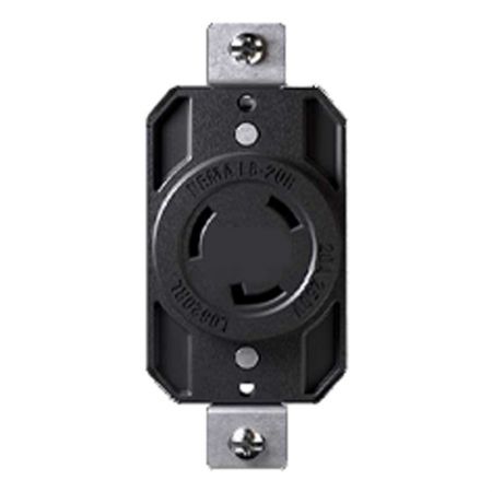 پریز قفل‌دار صنعتی NEMA L6-20R 20A - پریز قفل‌دار صنعتی AC NEMA 20A
