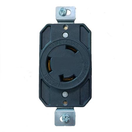 پریز قفل‌دار صنعتی NEMA L6-30R 30A - پریز قفل‌دار صنعتی NEMA 30A