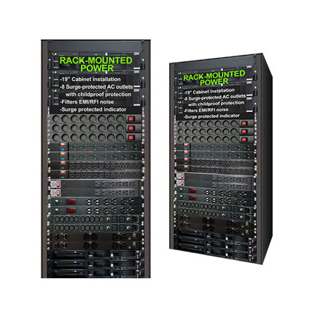 Installation en rack horizontal 19" 1U