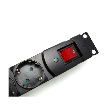 Interruptor de encendido/apagado iluminado y luz indicadora de protección contra sobretensiones