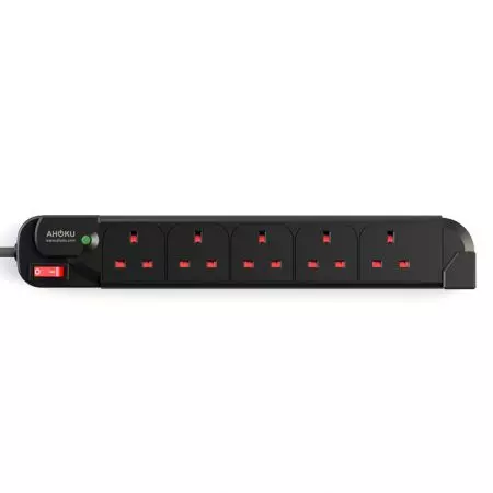Multiprise 5 prises avec protection contre les surtensions (Royaume-Uni) - Multiprise 5 prises