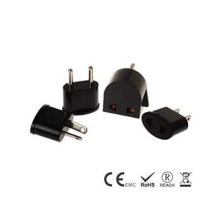 4-pack Travel Plugs with Plug A,C,G,I - Grounded Multi-Nation Travel Adapter