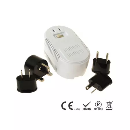 25/1875W High-Low Dual Down Travel Transformer Kit - Dual Wattage Travel Converter Set