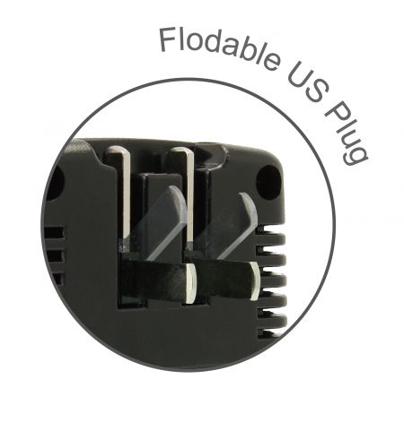 เครื่องแปลงแรงดันไฟฟ้าสำหรับการเดินทาง/อะแดปเตอร์ 2000W พร้อมชุดชาร์จ USB-C/USB-A 15W - ปลั๊กแบบพับได้สำหรับสหรัฐอเมริกา