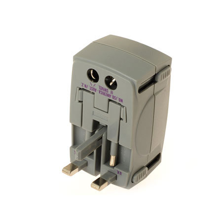 Adaptador de viaje de múltiples naciones (enchufe del Reino Unido)