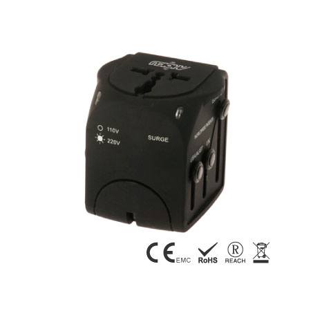 Universal Travel Adapter built in 6A Fuse - Travel Adapter