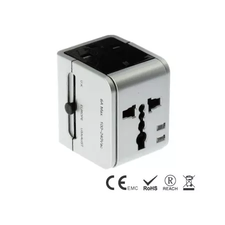 Alimentation de voyage parfaite avec une protection de base contre les surtensions - Adaptateur de voyage