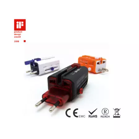 Adaptateur de voyage universel avec plusieurs prises pour différents pays - Adaptateur de voyage