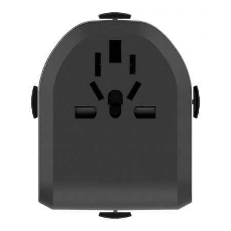 45W PD Global Travel Adapter with USB C PD 45W Fast Charger and built-in child safety shutter