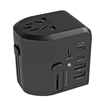 Adaptador de Viagem Internacional 75W PD