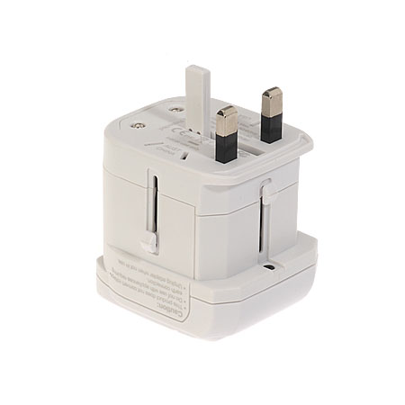 雙USB旅行萬用轉接頭澳規插腳, 適用於澳洲, 紐西蘭...等國家