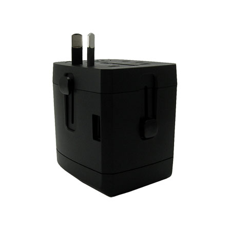 4USB AC全球旅行充電插座澳規插腳, 適用於澳洲, 紐西蘭...等國家