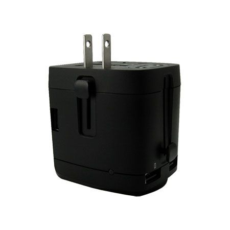 4USB AC全球旅行充電插座美規插腳, 適用於美國, 日本, 台灣...等國家