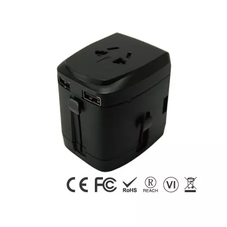 Adaptador de viaje universal de 3.4A - Adaptador de viaje universal lado derecho
