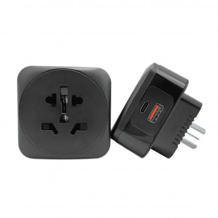 20W PD/QC 3.0 多国转中国八字型扁脚快充充电器 - 万国转中国八字型扁脚20W快速充电插头