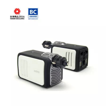 2.1AデュアルUSB充電ポート付きの100W 12V車用パワーインバーター - カーインバーターUSB充電器